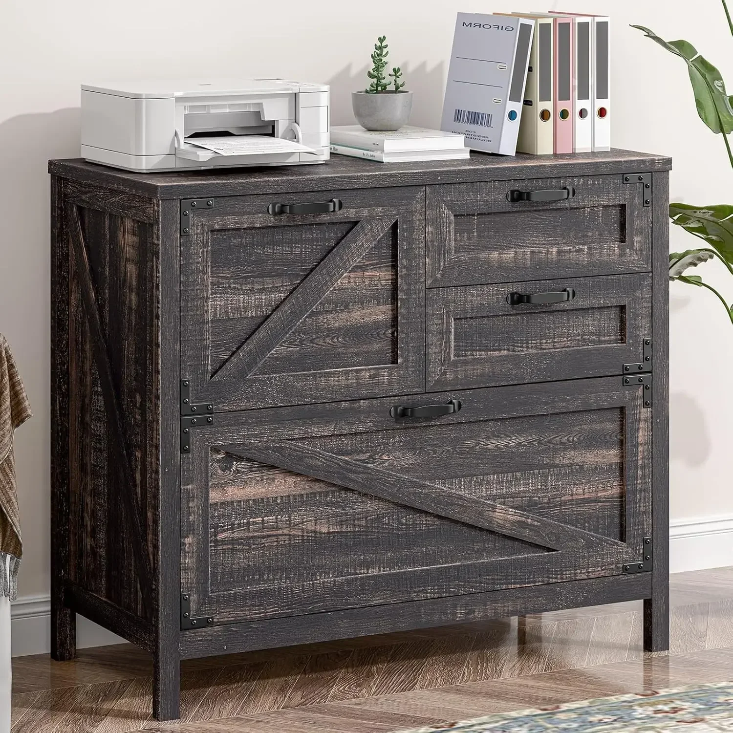File Cabinet Lateral - Wood Lateral File Cabinet Four Drawer