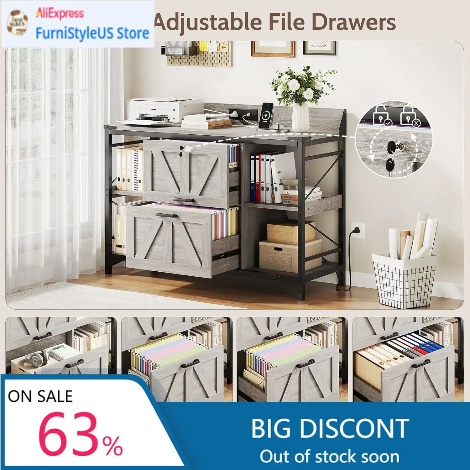 File Cabinet Lateral - Lateral Filing Cabinet 44 Inch Home