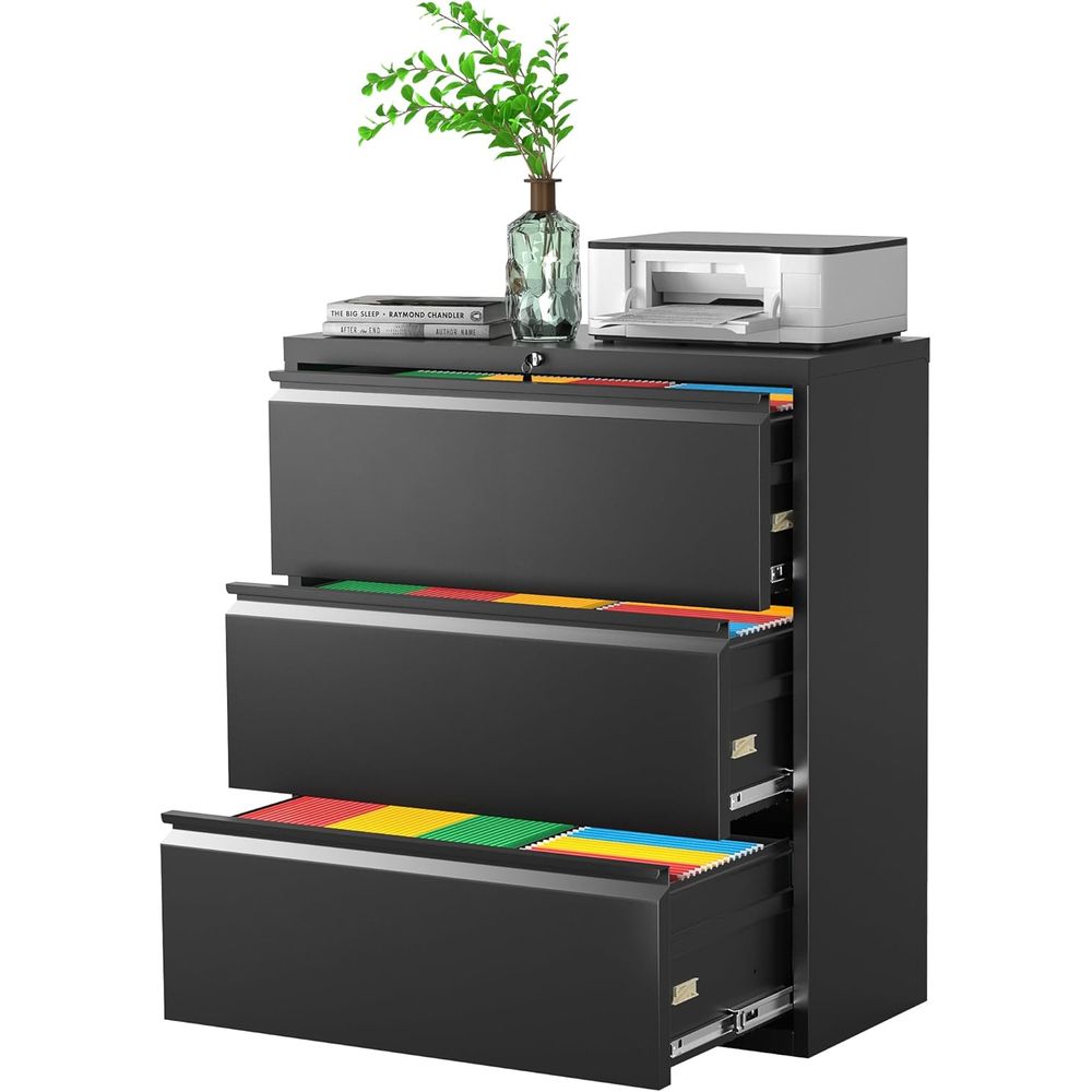 File Cabinet Lateral - Metal Lateral ile Cabinet with Lock,