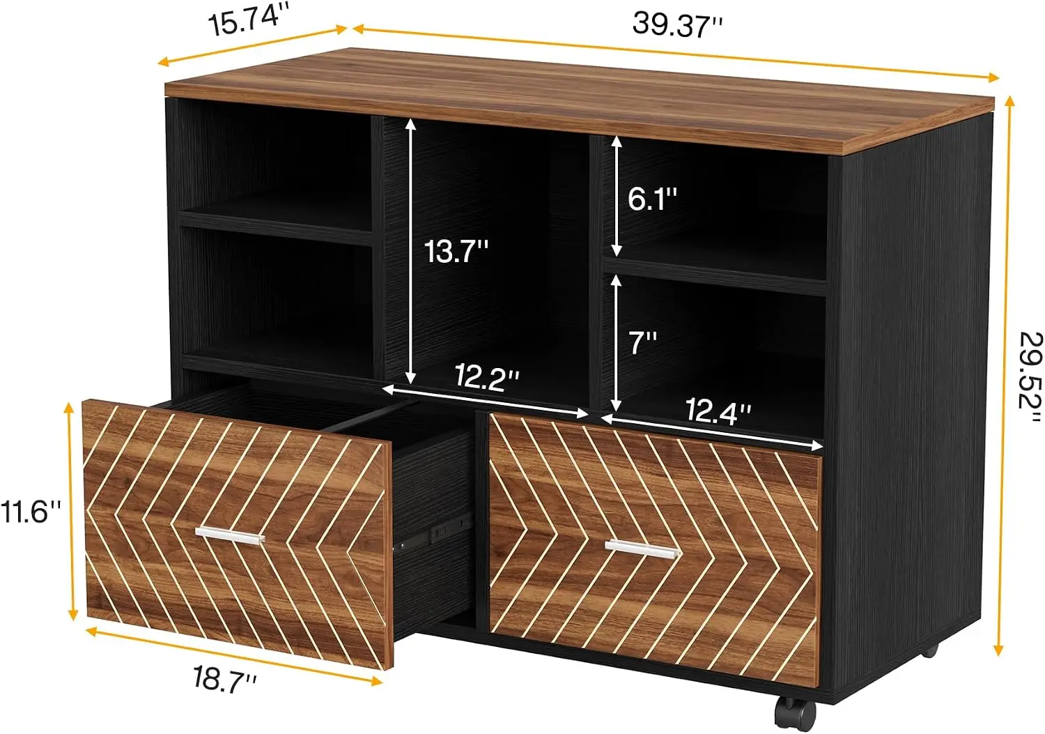 2-Drawer Wood File Cabinet, Mo - đánh giá và giá File Cabinet Lateral