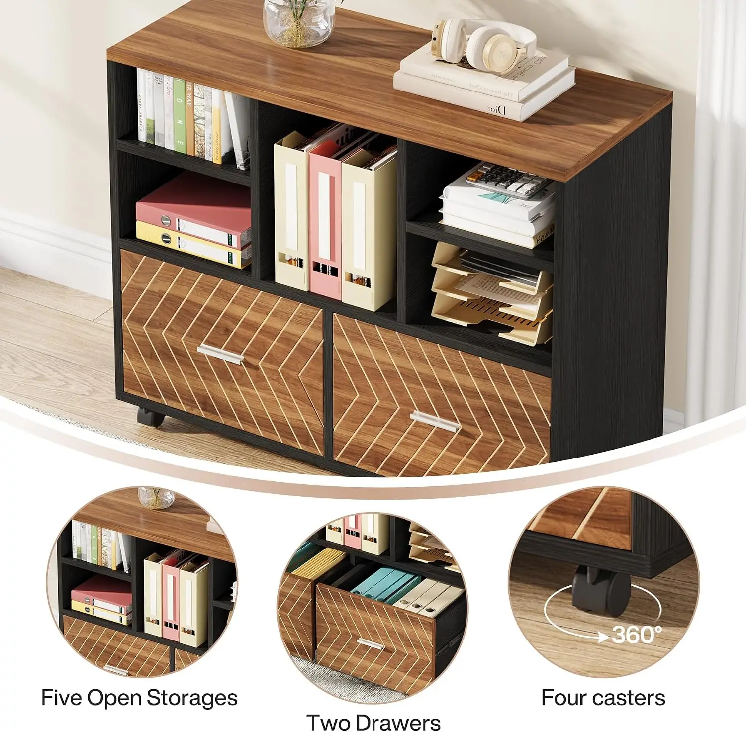 2-Drawer Wood File Cabinet, Mo - đánh giá và giá File Cabinet Lateral