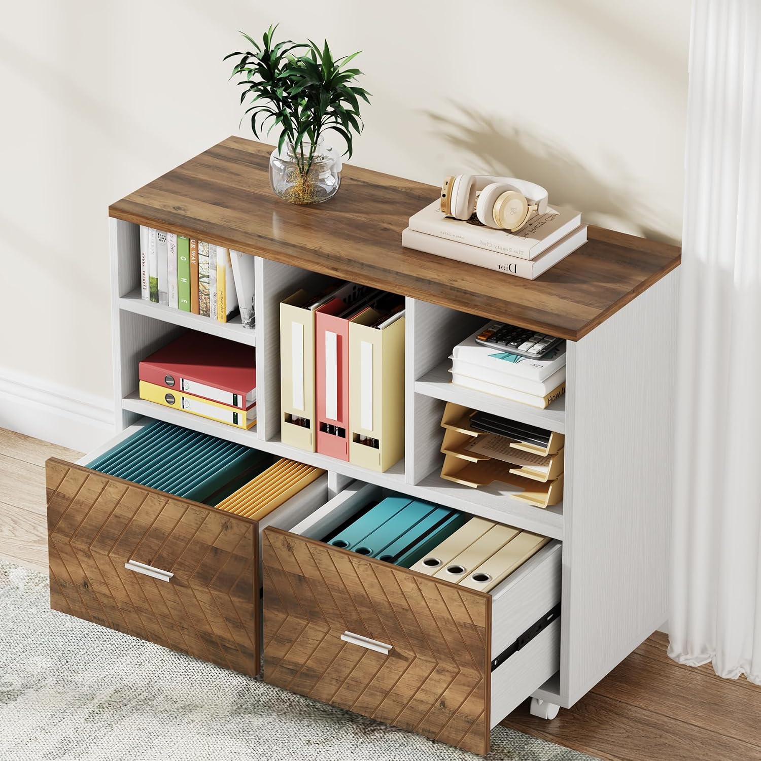 2-Drawer Wood File Cabinet, Mo - đánh giá và giá File Cabinet Lateral