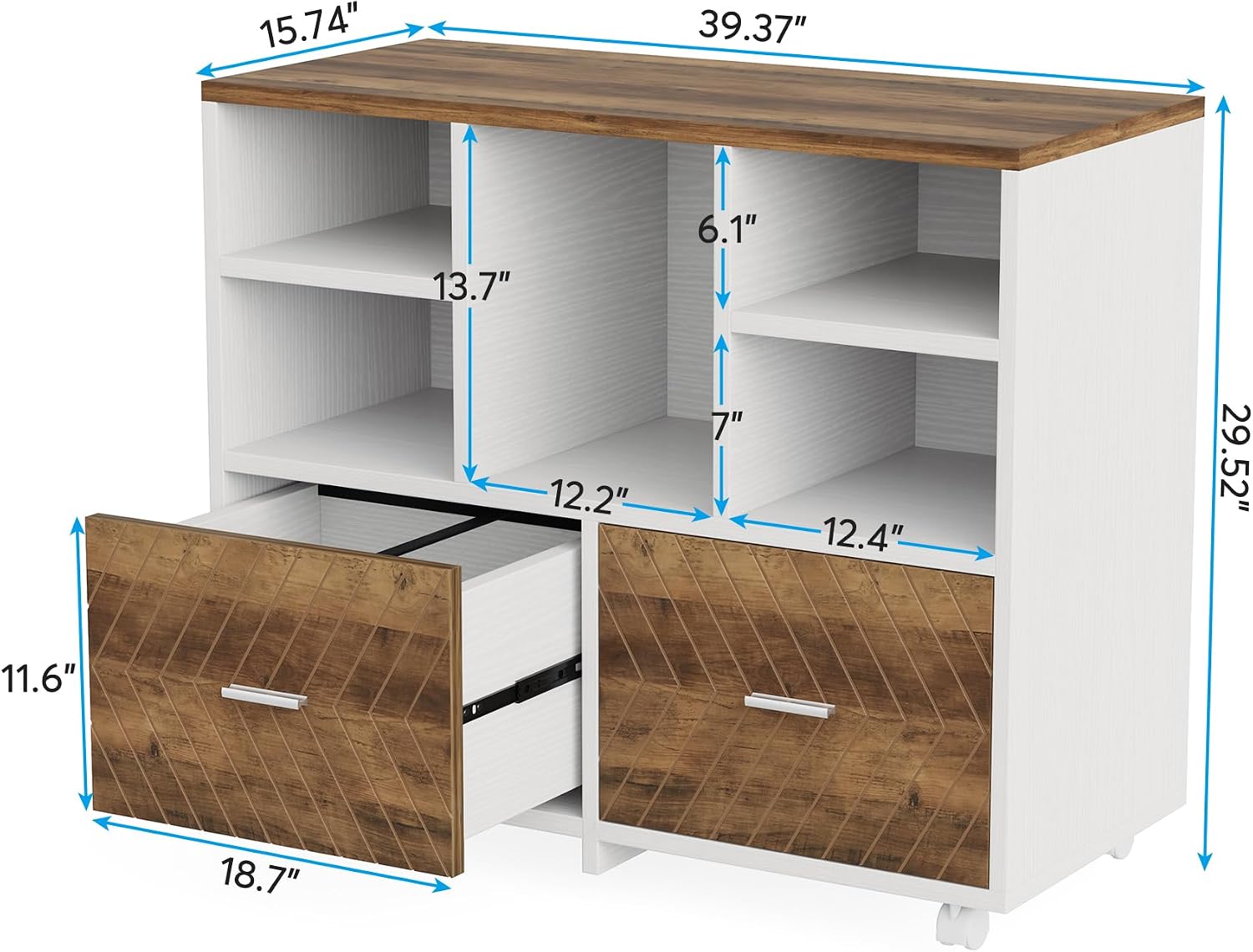 2-Drawer Wood File Cabinet, Mo - đánh giá và giá File Cabinet Lateral
