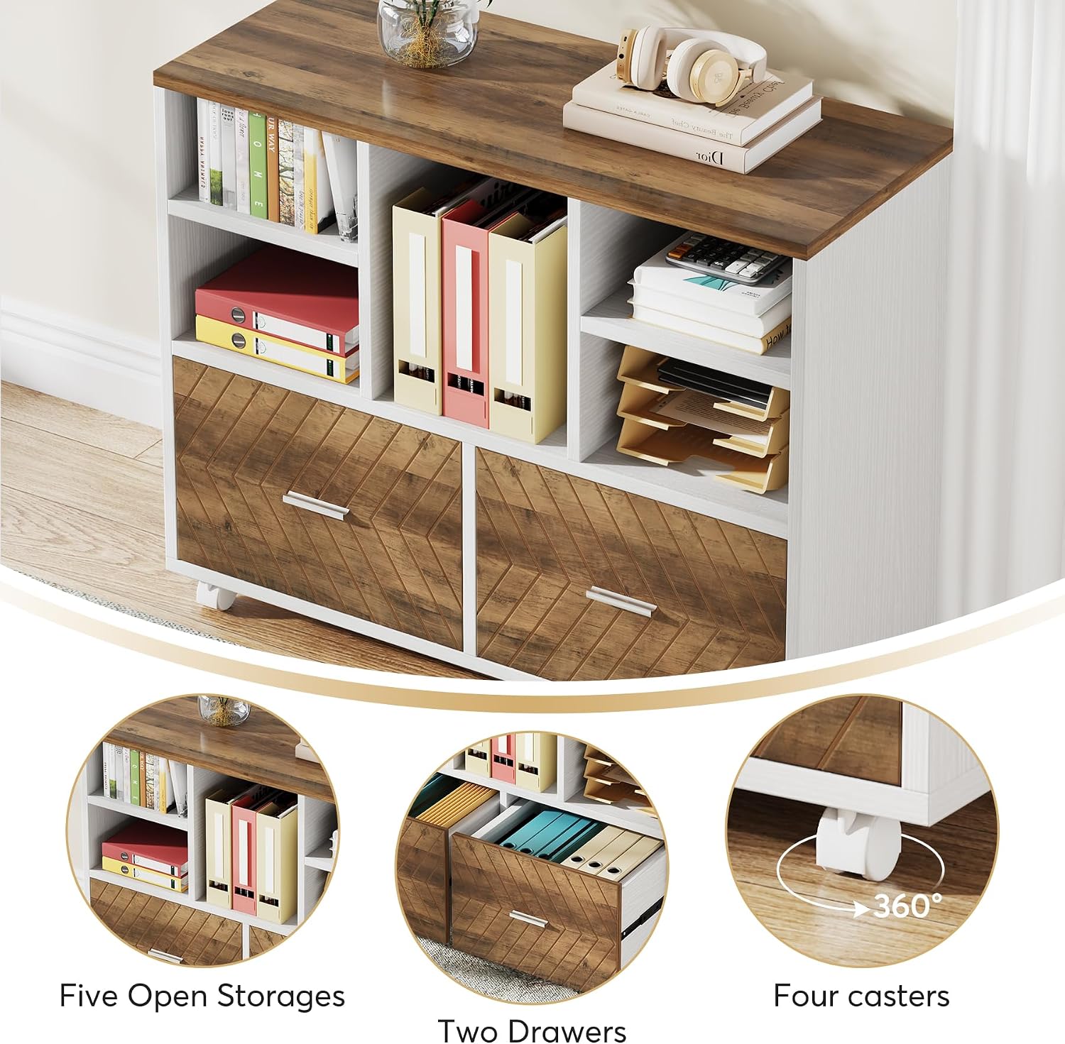 2-Drawer Wood File Cabinet, Mo - đánh giá và giá File Cabinet Lateral