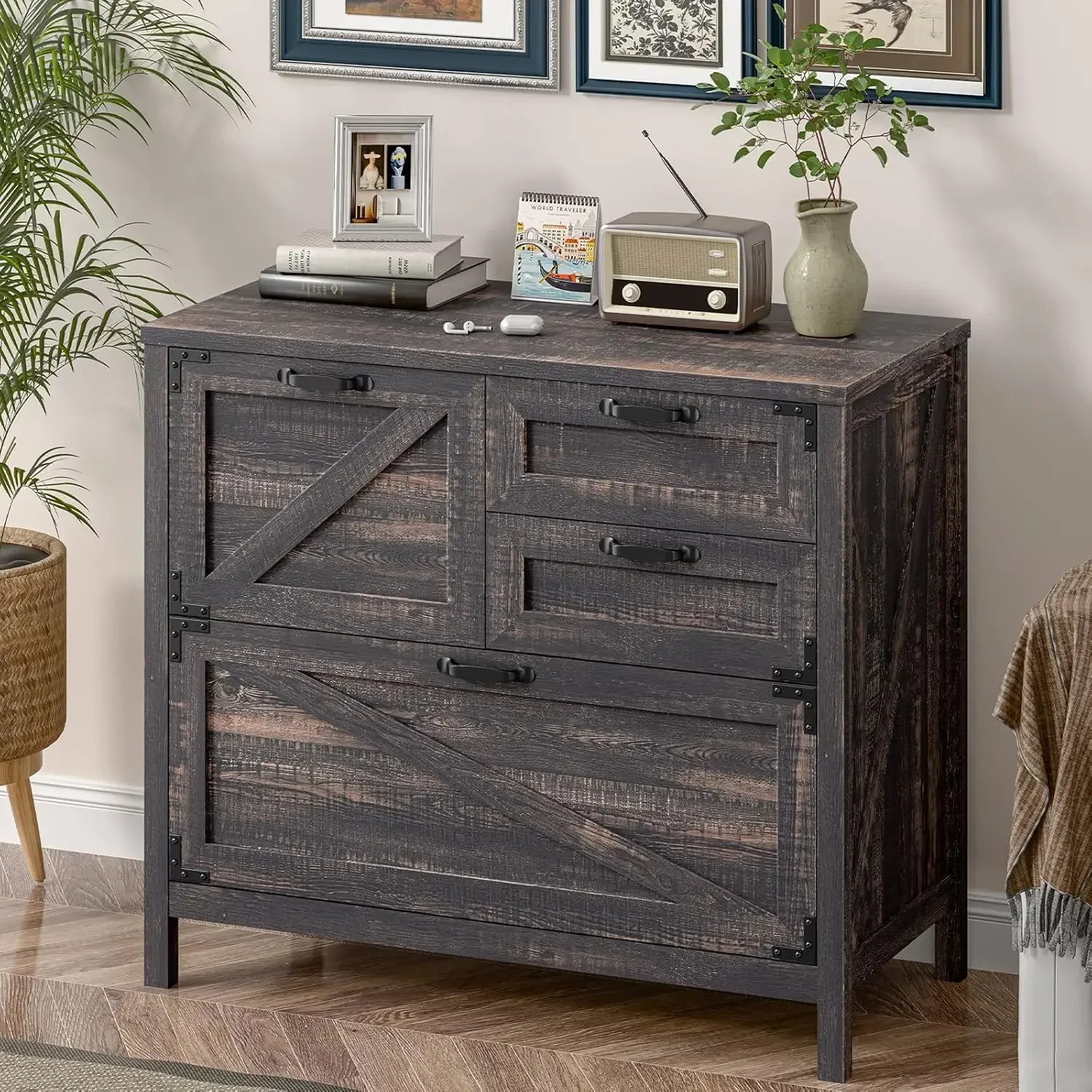 Wood Lateral File Cabinet Four - đánh giá và giá File Cabinet Lateral