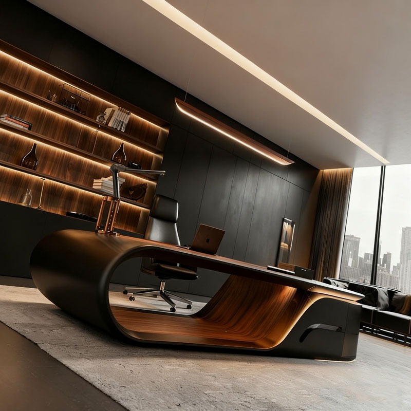 Luxury Modern L-Shaped Executi - đánh giá và giá Office Furniture Manufacturers