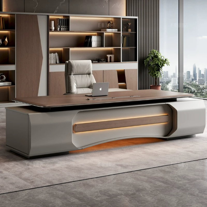 Italian Light‑Luxury LED Execu - đánh giá và giá Office Furniture Luxury