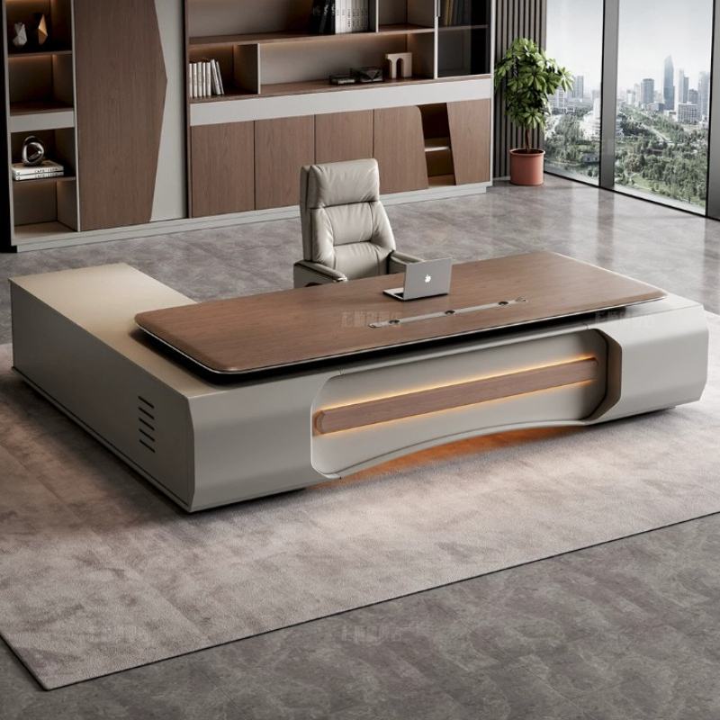 Italian Light‑Luxury LED Execu - đánh giá và giá Office Furniture Luxury