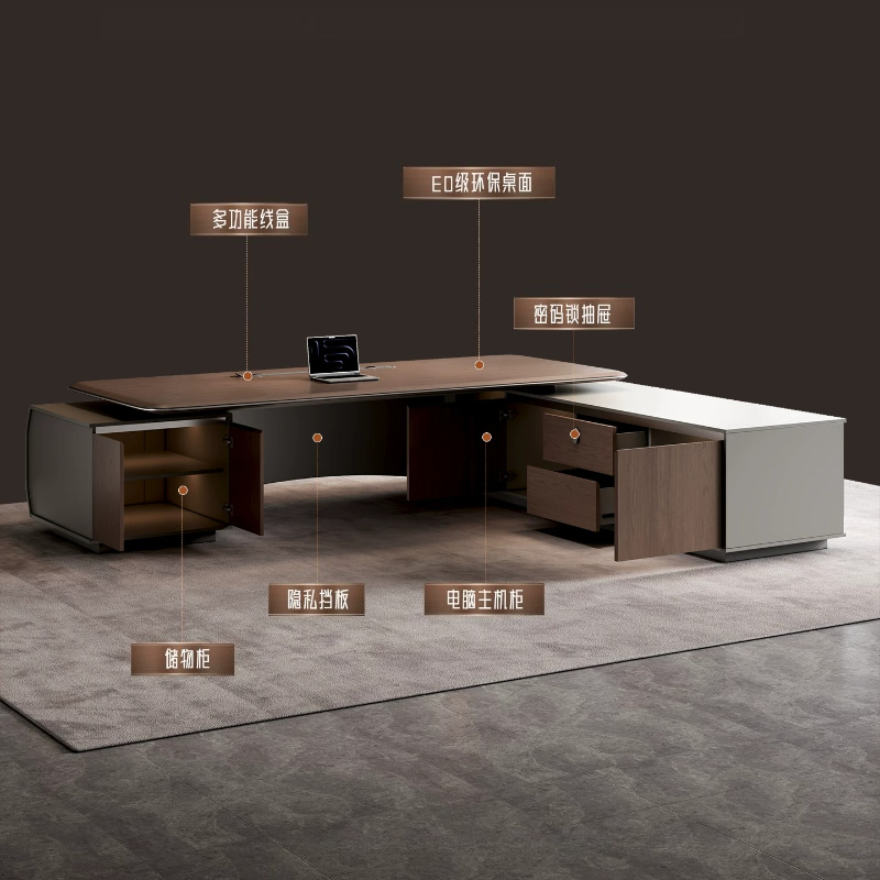 Italian Light‑Luxury LED Execu - đánh giá và giá Office Furniture Luxury
