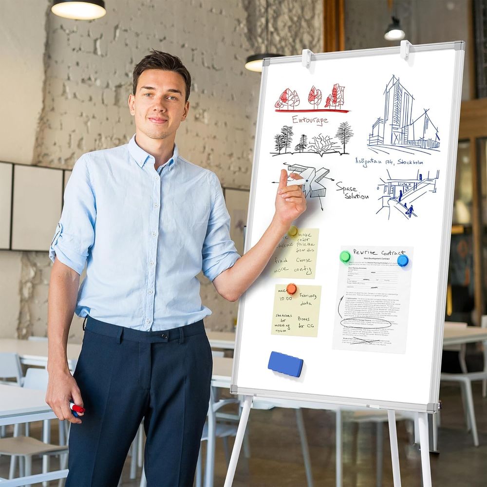 Large Whiteboard Easel with St - đánh giá và giá Whiteboard Easel Tripod