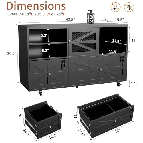 2 Drawer Farmhouse File Cabine - đánh giá và giá File Cabinet Lateral